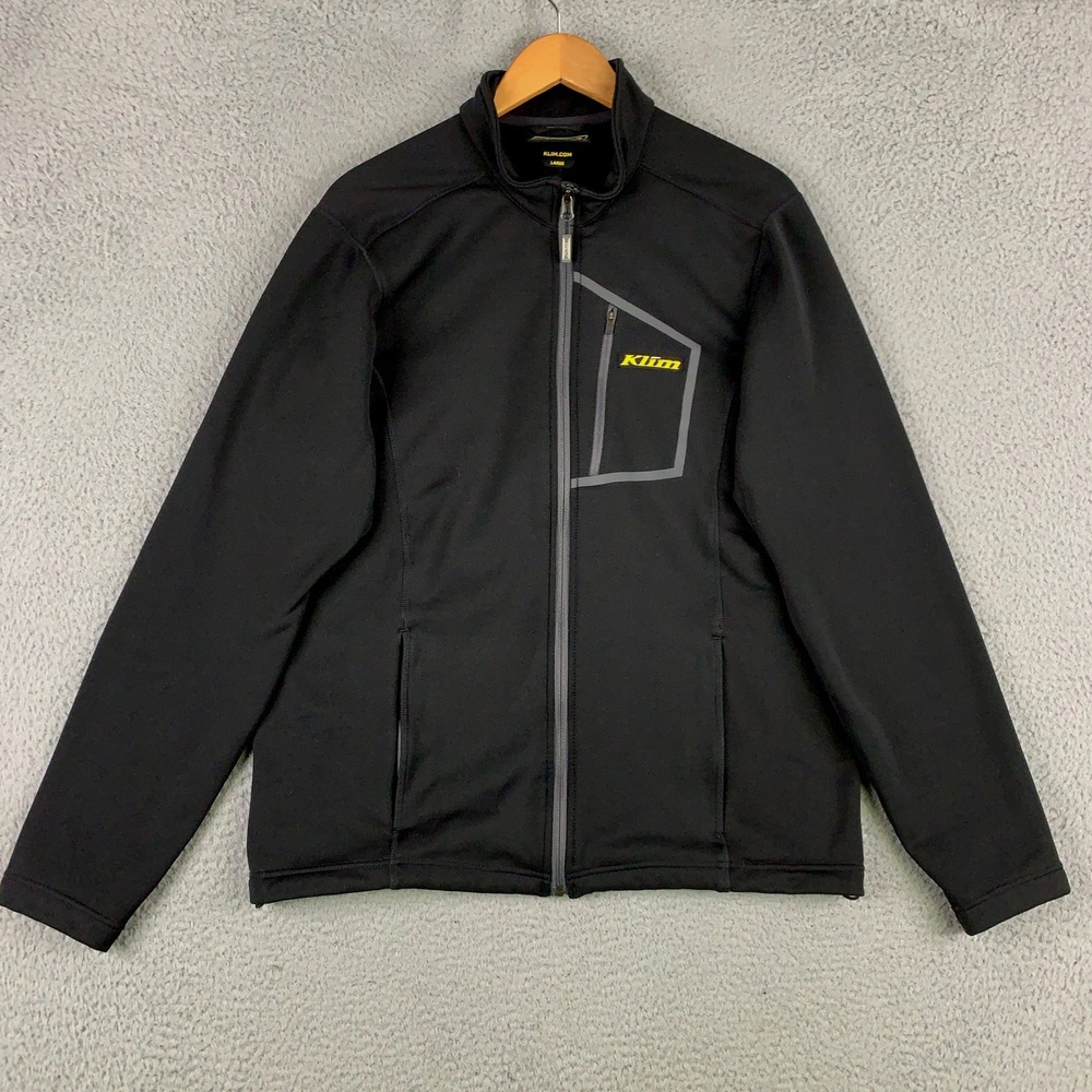 Klim Inferno Jacket Men's Large Black Mid Layer Full Zip Fleece Snowmobile Sport